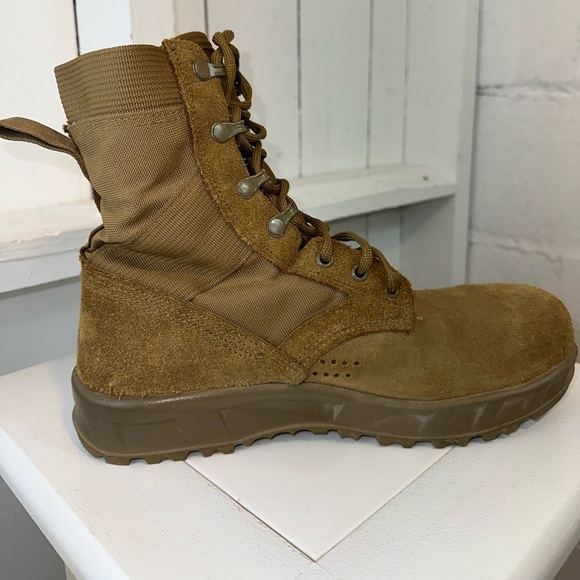 McRae Military Combat Ultra Light  Steel Toe High Ankle Boots Men’s size 9 Tan - Picture 4 of 11